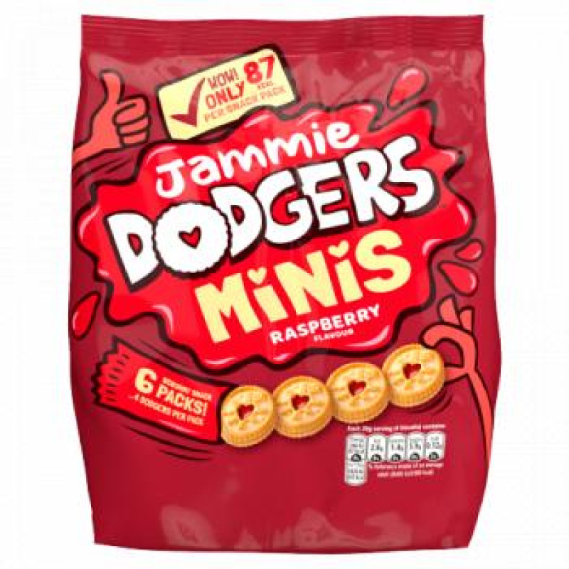 Печенье Jammie Dodgers Minis с малиновым джемом 6х20 г (120 г)