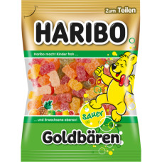 Haribo Sauer Goldbaren želejas konfektes 200g