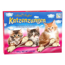 Maitre Katzenzungen Milk&White chocolate figures 100g