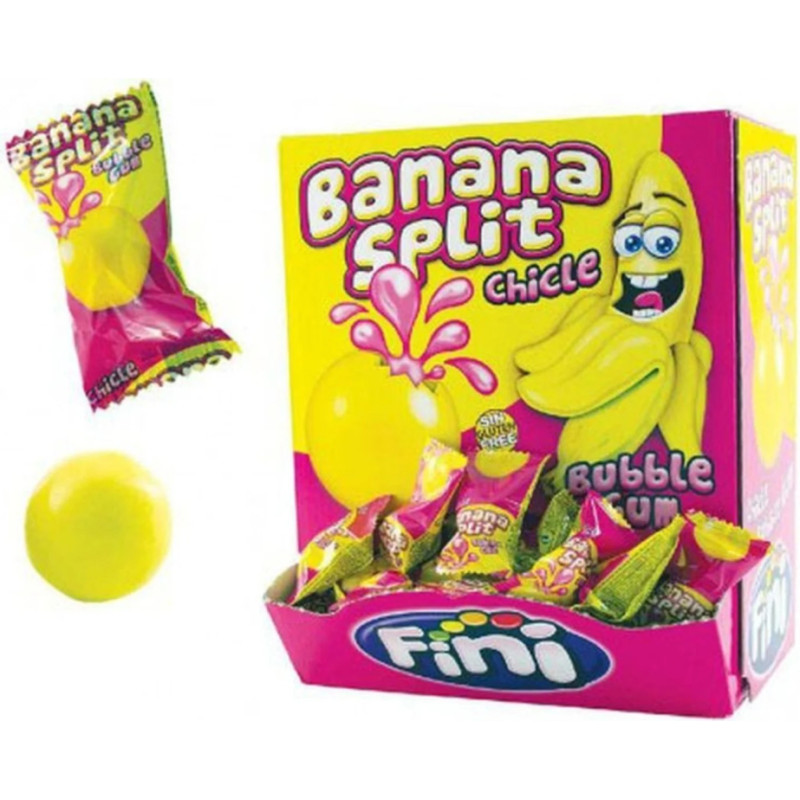 FINI Banana split košļājamā gumija 6.32g