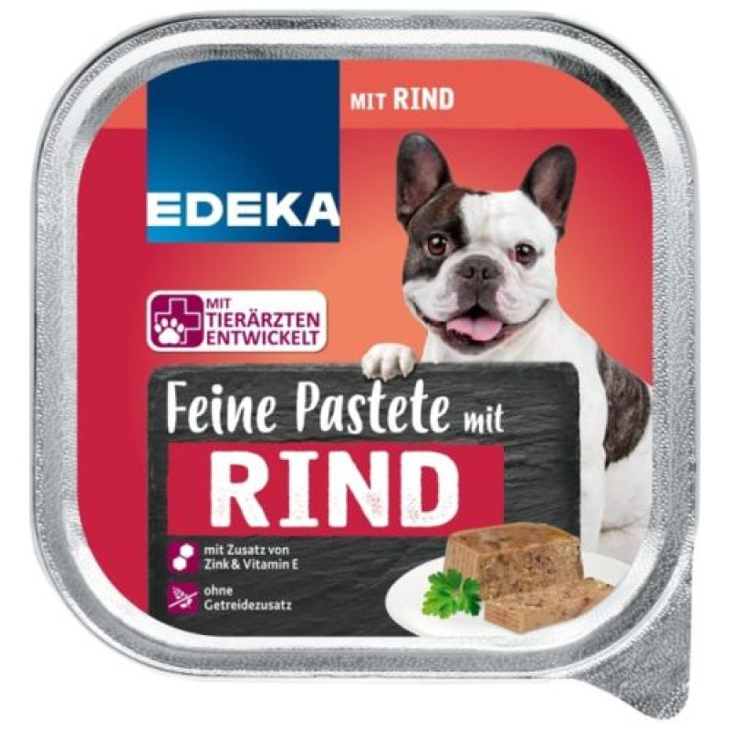 Edeka Feine  pastēte suņiem  ar liellopu 300g