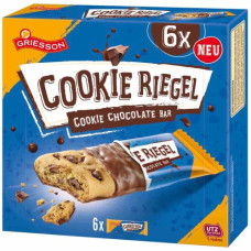 Griesson Cookie Riegel cepums šokolādē x6 168g