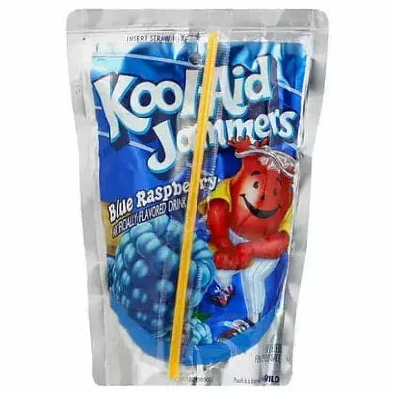 Kool Aid Jammers sulas dzēriens ar zilo aveņu garšu 180ml