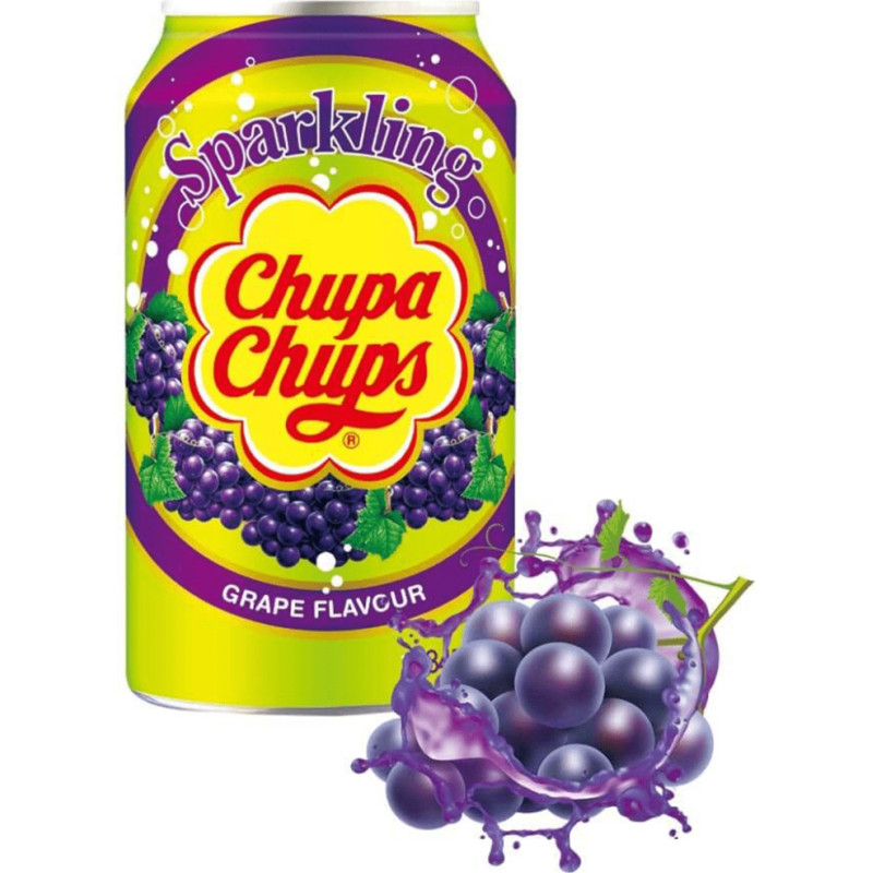 CHUPA CHUPS gāzets dzēriens ar vīnogu garšu 345ml