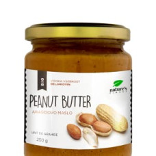 Nature's finest BIO 100% Peanut butter.  100% BIO riekstu sviests bez piedevām 250g