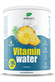 Nature's finest VITAMIN WATER - FOCUS. Pulveris vitamīnu ūdens pagatavošanai, ar magniju, B grupas vitamīniem un kalciju. 200g