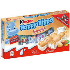 Kinder Happy Hippo Haselnuss batoniņi ar riekstu krēmu 103.5g