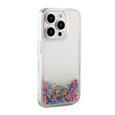 Ilike Aizmugurējais vāciņš iLike Apple iPhone 15 Pro Silicone Case Water Glitter Rainbow