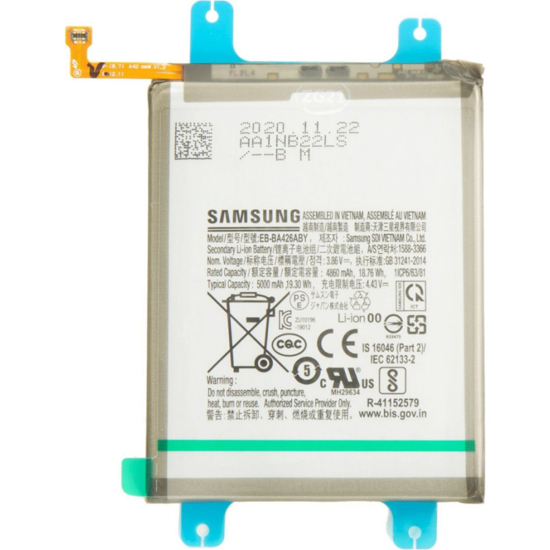 Samsung Akumulators Samsung - EB-BA426ABY Samsung Battery Li-lon 5000mAh (Service Pack)