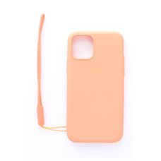 Evelatus Aizmugurējais vāciņš Evelatus Apple iPhone 11 Pro Soft Touch Silicone Case with Strap Pink