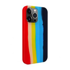 Evelatus Aizmugurējais vāciņš Evelatus Apple iPhone 15 Pro Silicone case Multi-Colored Rainbow