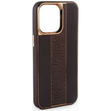 Ilike Aizmugurējais vāciņš iLike Apple iPhone 15 Leather Case Customized Brown