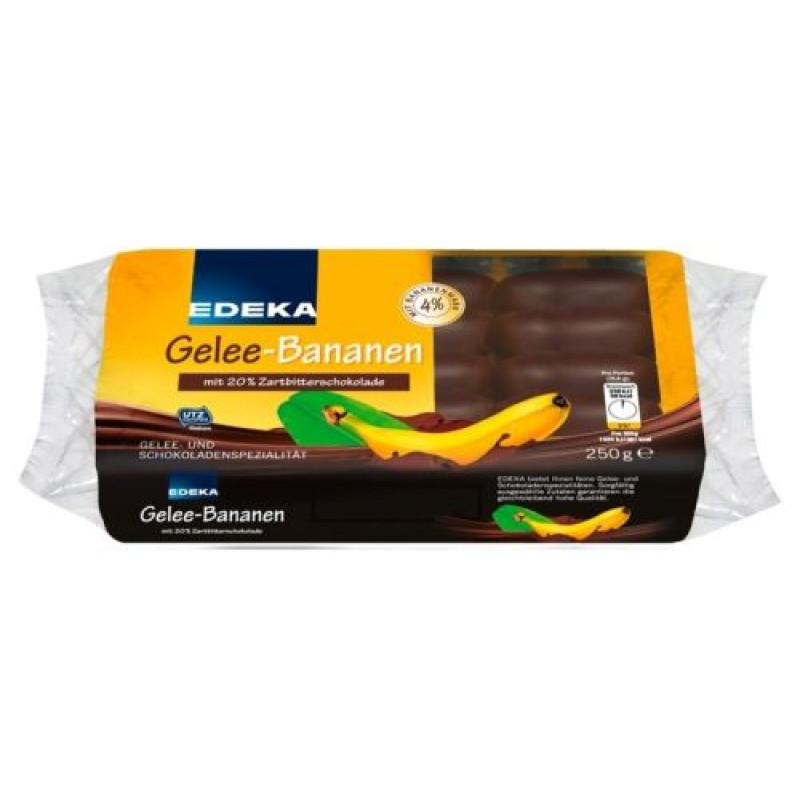 Jelly candies-bananas in chocolate Edeka 250g