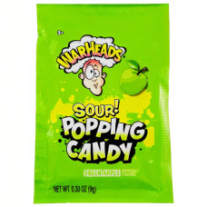 WARHEADS Sour Green Apple sprāgstošās konfektes 9g