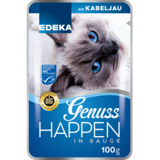 Edeka Genuss Happen  barība kaķiem ar mencu 100g