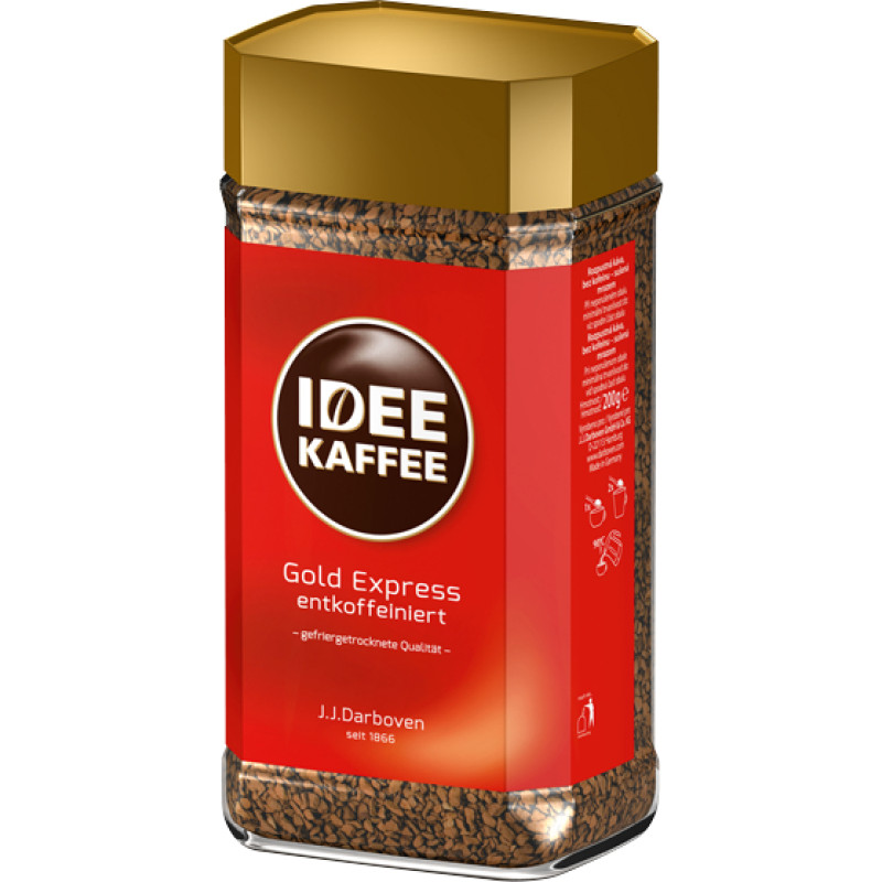 Кофе Idee Kaffee Gold растворимый без кофеина, 200г