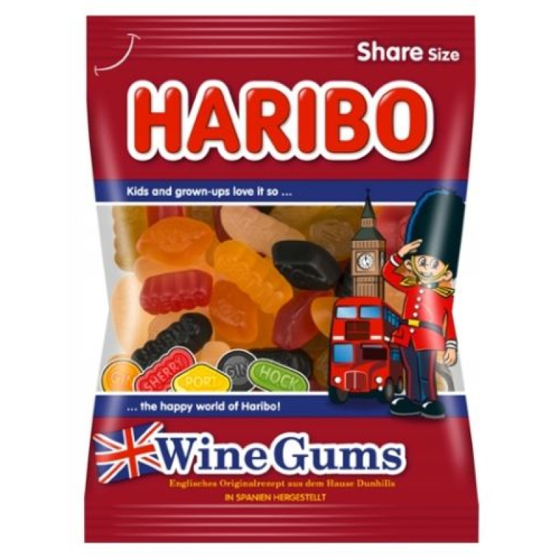 Haribo Wine Gums Jelly Candy 200g