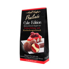 Maitre Truffout Pralines Cake Edition zemeņu un siera kūkas bumbas  148g