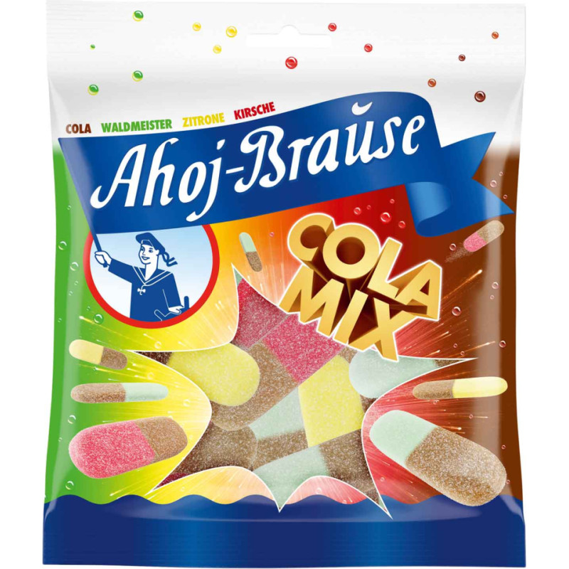 AHOY-BRAUSE Cola Mix košļājamās konfektes 150g