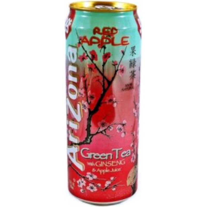 ARIZONA RED APPLE negāzēts dzēriens ar ženšeņu un ābolu sulu 680ml