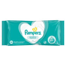 Pampers Sensitive mitrās salvetes x52