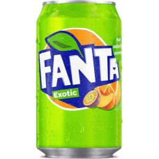 Fanta Exotic bezalkoholisks gāzēts dzēriens ar eksotisku augļu garšu 0.33L