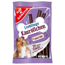 G&G Lieblings Kaurollchen x20 cepumi suņiem ar jēra gaļu un rīsiem 200g