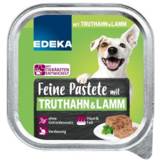 Edeka Feine Pastēte suņiem ar tītara & jēra gaļu 150g