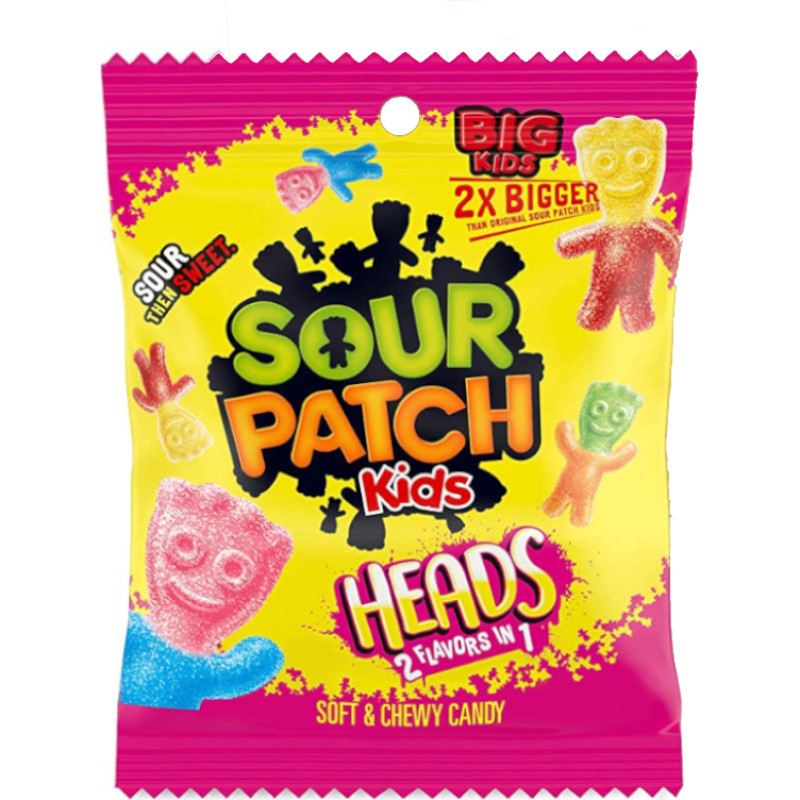 Sour Patch Kids Big Heads želejas konfektes 102g