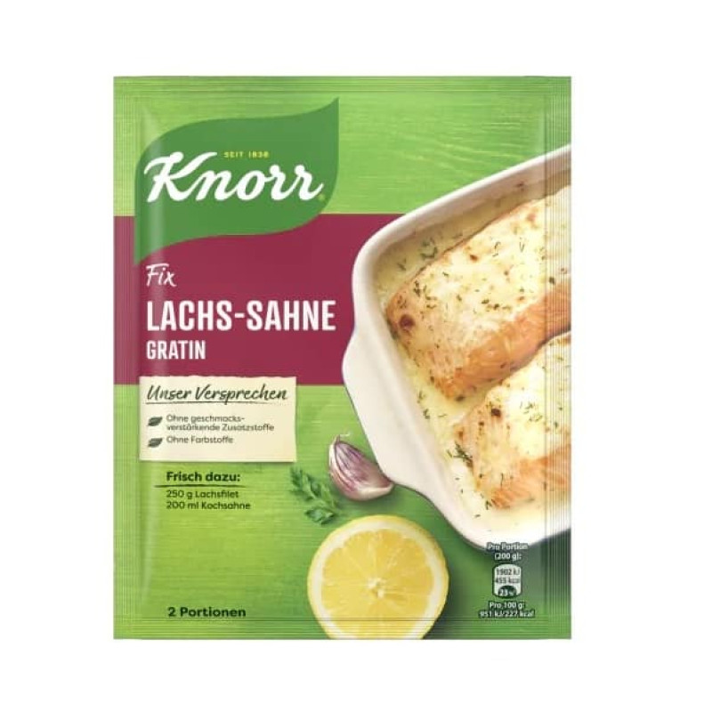 Смесь Knorr Fix Lachs-Sahne для приготовления лососевого заварного крема 28 г