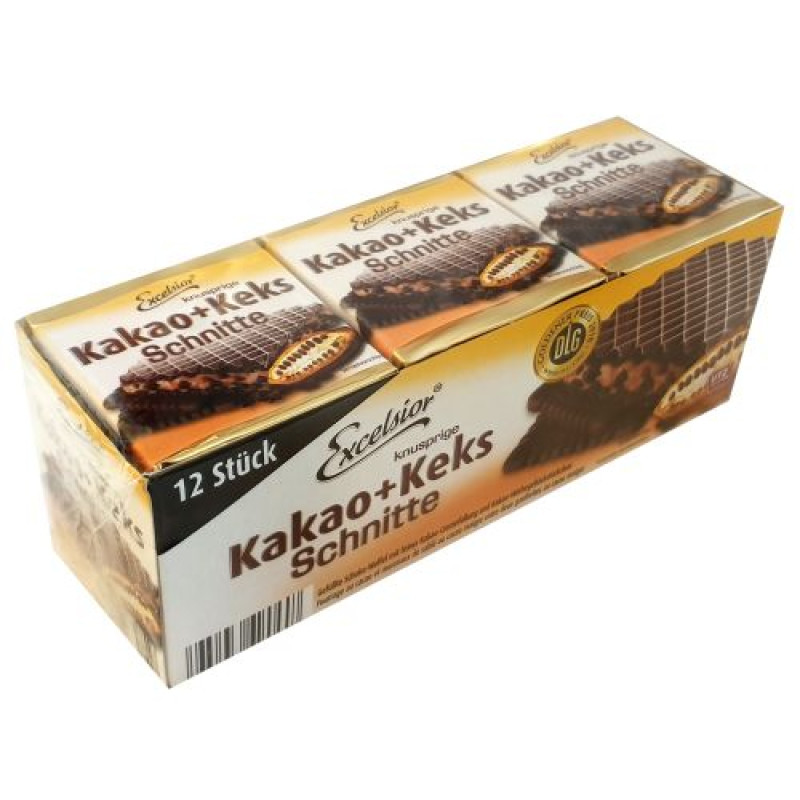 Excelsior Cocoa Cake Schnitte вафли с какао x12 250 г