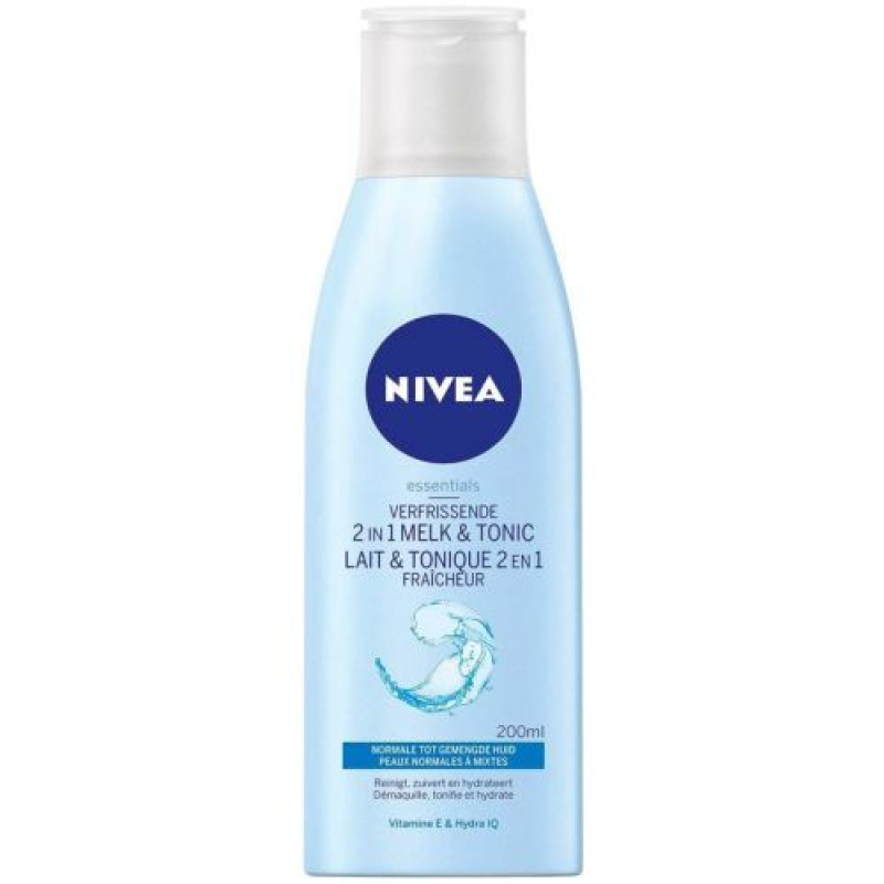 Nivea 2in1 Melk & Tonic молочко и тоник для снятия макияжа 200мл