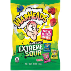 Warheads Extreme Sour skābās konfektes ar augļu garšām 56g