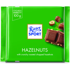 Ritter Sport milk chocolate with hazelnut pieces 100g