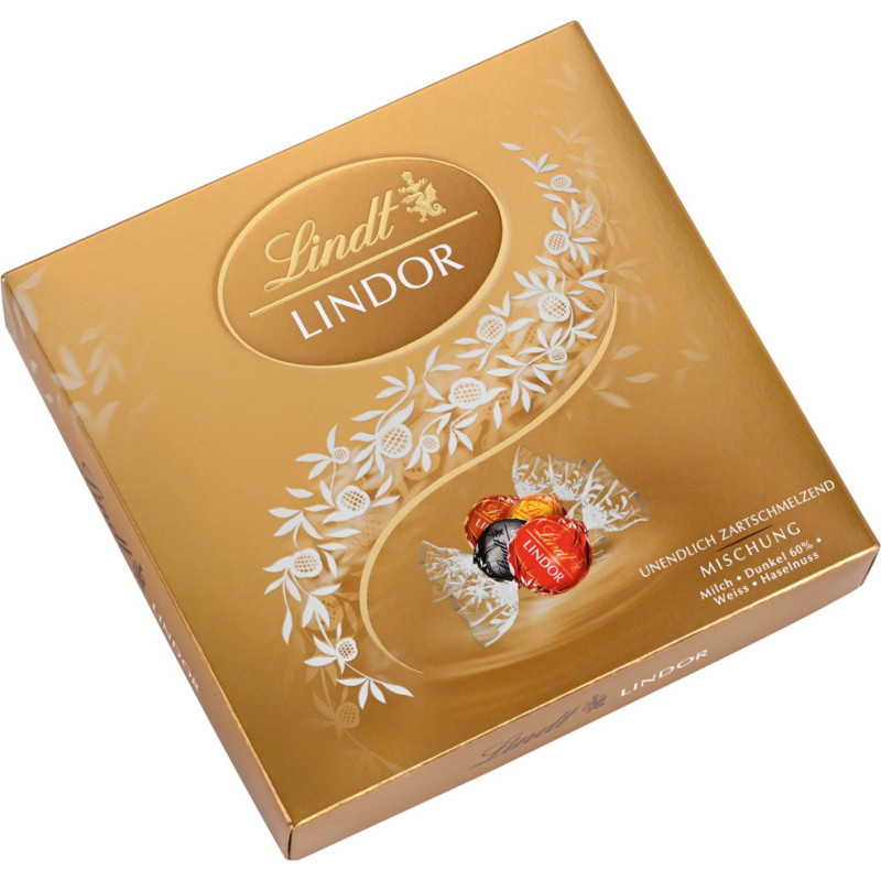 LINDT chocolate selection in a box with filling 187g