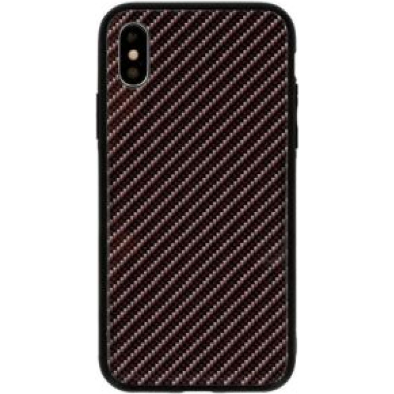 Greengo Aizmugurējais vāciņš GreenGo Apple iPhone  XS MAX Carbon Glass Case Black