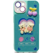 Ilike Aizmugurējais vāciņš iLike Apple iPhone 14 EPOXY CARTOON COVER Blue