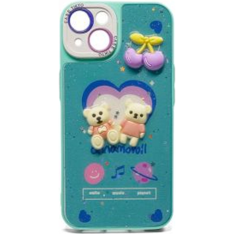 Ilike Aizmugurējais vāciņš iLike Apple iPhone 14 EPOXY CARTOON COVER Blue