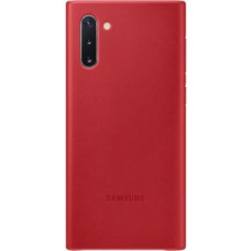 Samsung Aizmugurējais vāciņš Samsung  Galaxy Note 10 Leather Cover case Red