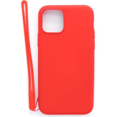 Evelatus Aizmugurējais vāciņš Evelatus Apple iPhone 11 Pro Soft Touch Silicone Case with Strap Red