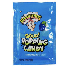 WARHEADS Sour Blue Raspberry sprāgstošās konfektes 9g