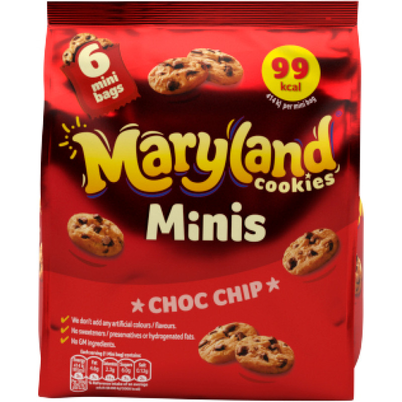 Maryland Minis cepumi ar šokolādes pilieniņiem 118.8g