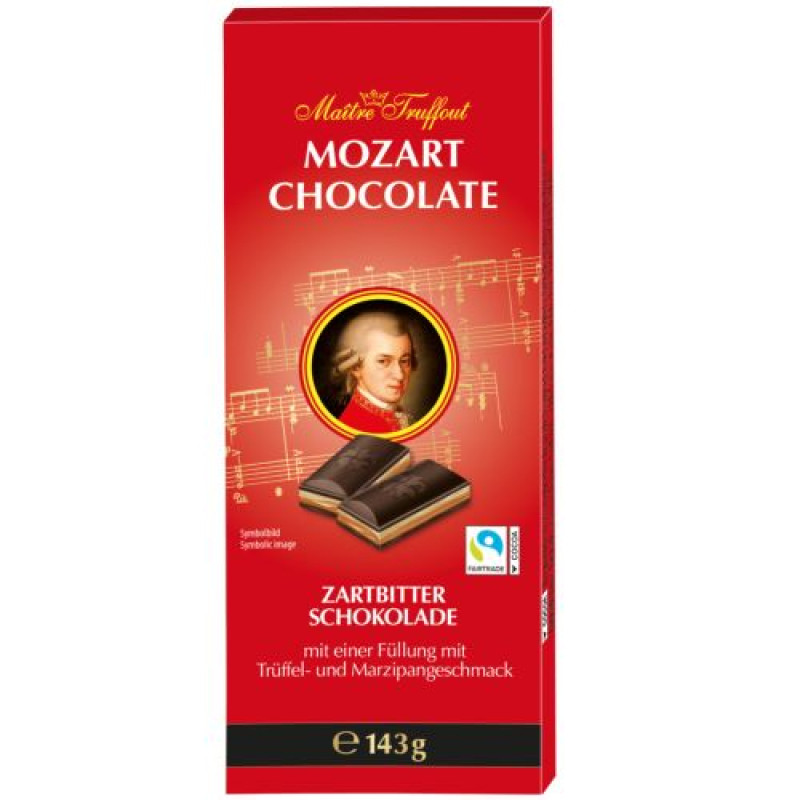 Mozart dark chocolate šokolāde 143g