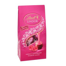 LINDT chocolate candies with raspberry cream filling 137g