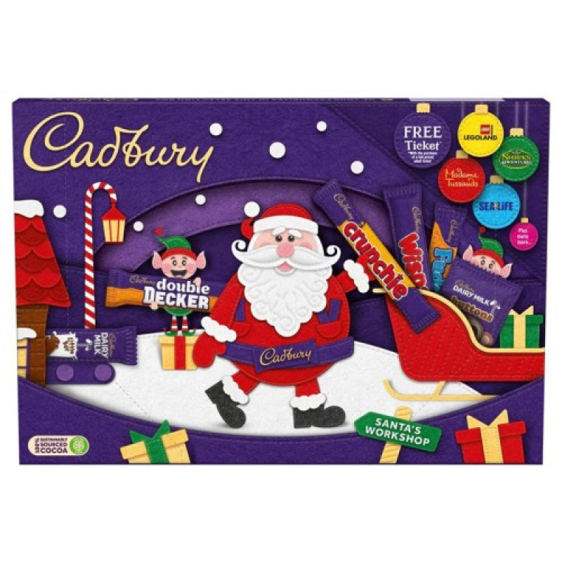 Cadbury Santa Chocolate chocolate candy - bar selection 145g