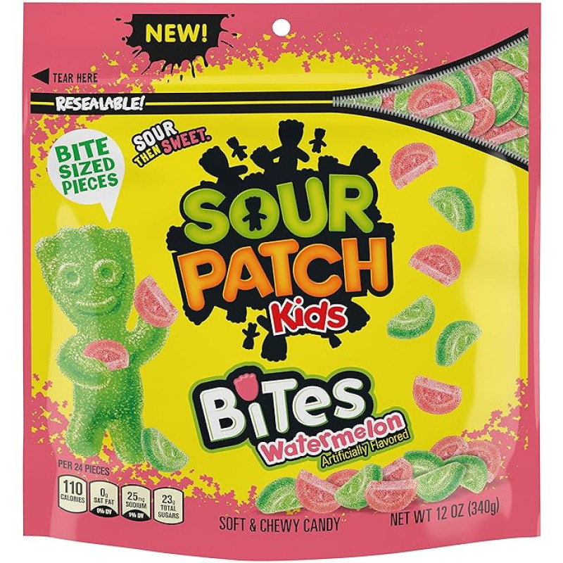 SOUR PATCH Kids bees jelly candies with watermelon flavor 340g