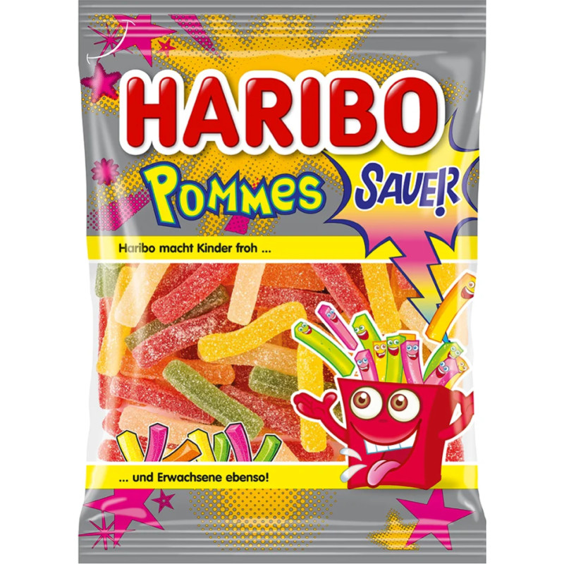 Haribo Sauer Pommes želejas konfektes 175g