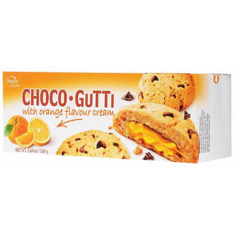 CHOCO GUTTI cookies with orange cream filling 160g