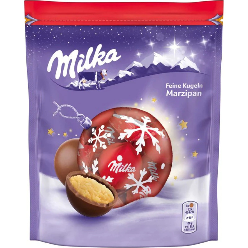 Milka milk chocolate candies with marzipan 90g