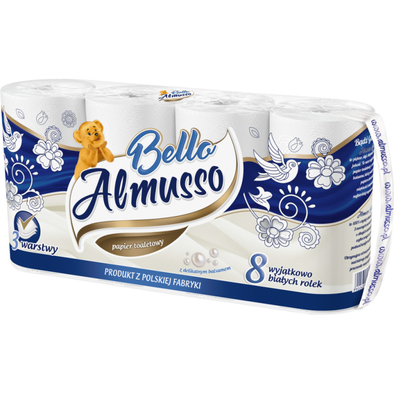 Almusso Bello 3-ply toilet paper x8